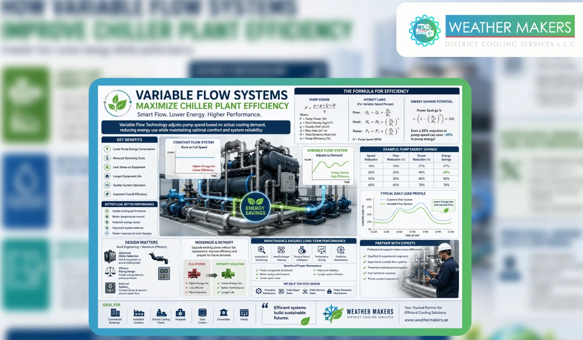 How Variable Flow Systems Improve Chiller Plant Efficiency Variable flow systems improving Chiller Plant Efficiency with energy saving pumps, smart controls, and optimized HVAC performance