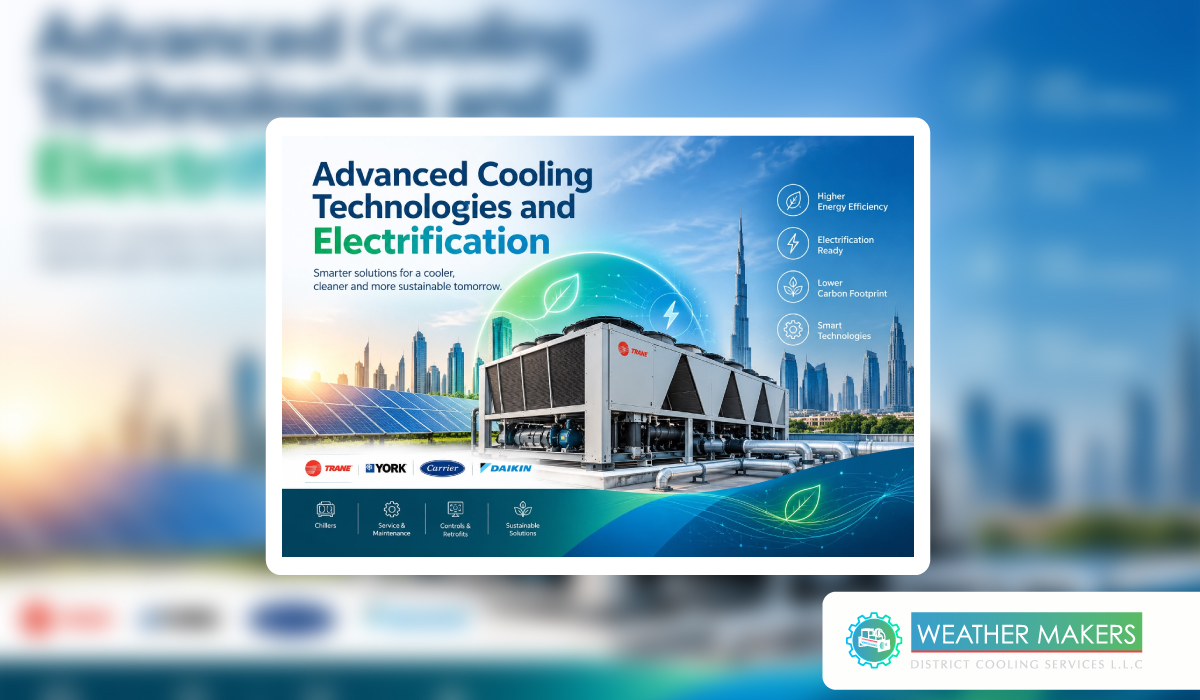 Advanced cooling technologies and electrification solutions for energy efficient HVAC systems in Dubai